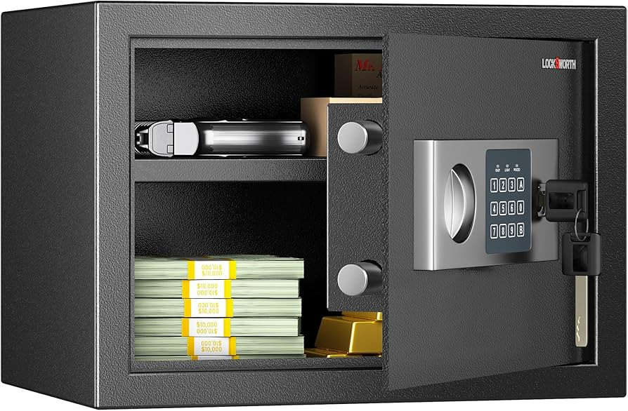 Safe for Home, 0.6 Cubic Feet Safety Box, Lock Box for Money, Jewelry, Documents and Guns, Digita... | Amazon (US)