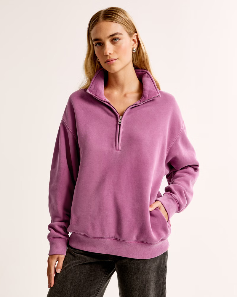 Essential Vintage Sunday Half-Zip | Abercrombie & Fitch (US)
