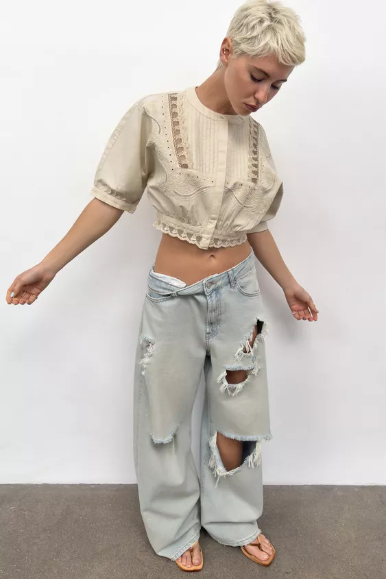 JEAN TRF BAGGY TAILLE NORMALE | Zara FR