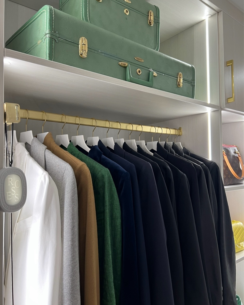 The #1 most requested accessory in my closets is a pull-out garment valet! That’s why I love to gift my clients the Diptyque scented oval to hang on it which adds that chic aroma of a luxury boutique shop! #candle #diptyque #roomscent

#LTKhome