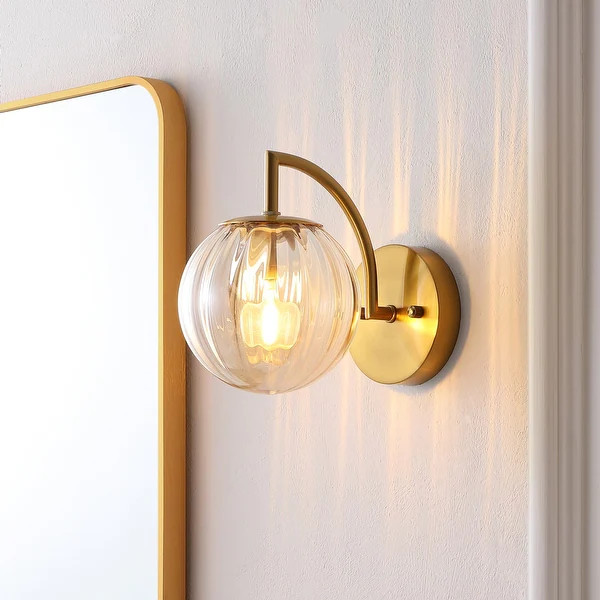 SAFAVIEH Lighting Psylla 9-inch Wall Sconce (Set of 2) | Bed Bath & Beyond