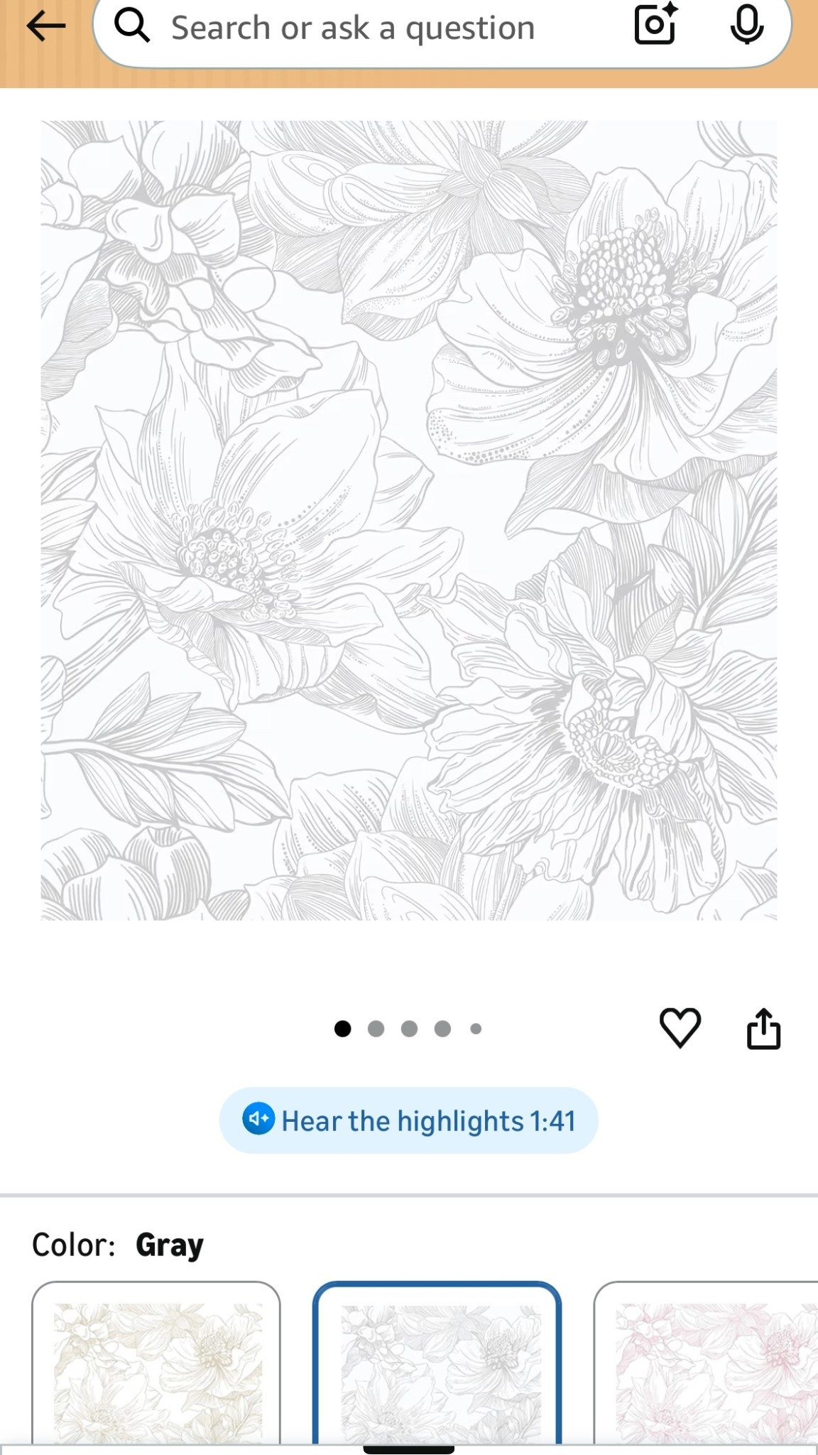 Floral wall paper for toddler girl room 

#LTKKids #LTKHome #LTKFindsUnder50