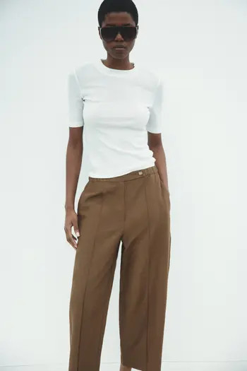Linen-blend Barrel TrousersH&M | Nordstrom