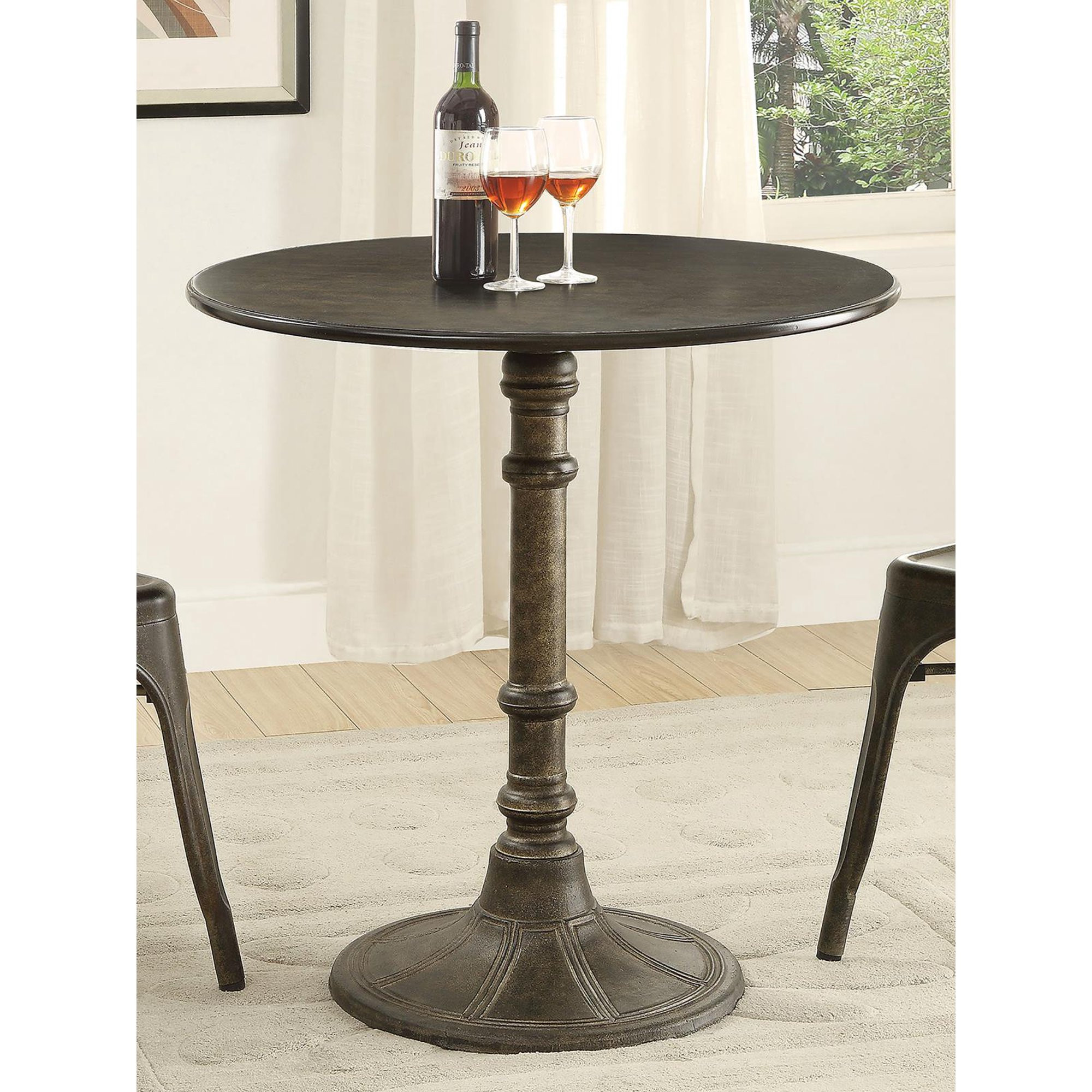 DPlus Round Bistro Dining Table Bronze | Walmart (US)