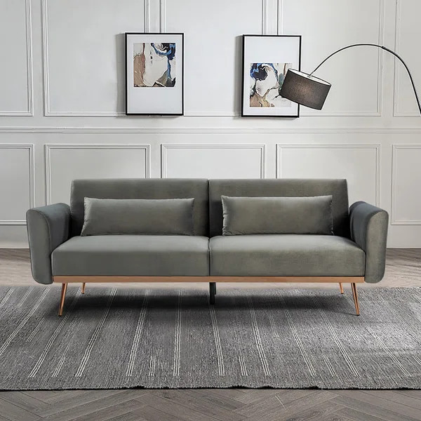 Maxwell 83'' Velvet Flared Arm Sofa | Wayfair North America