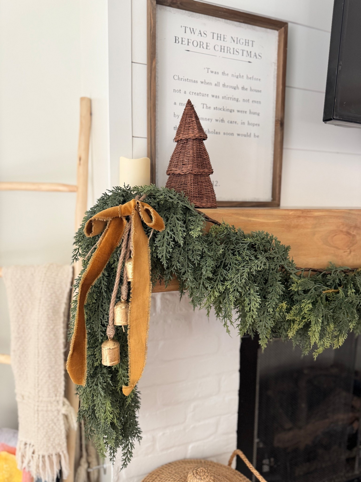 Christmas decor — ribbon, bells and northfolk garland is from hobby lobby but also found some on Amazon and a few other stores 

#LTKHome #LTKSaleAlert #LTKHoliday