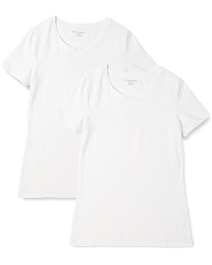Amazon Essentials Women's Regular-Fit Short-Sleeve Crewneck T-Shirt, Multipacks | Amazon (US)