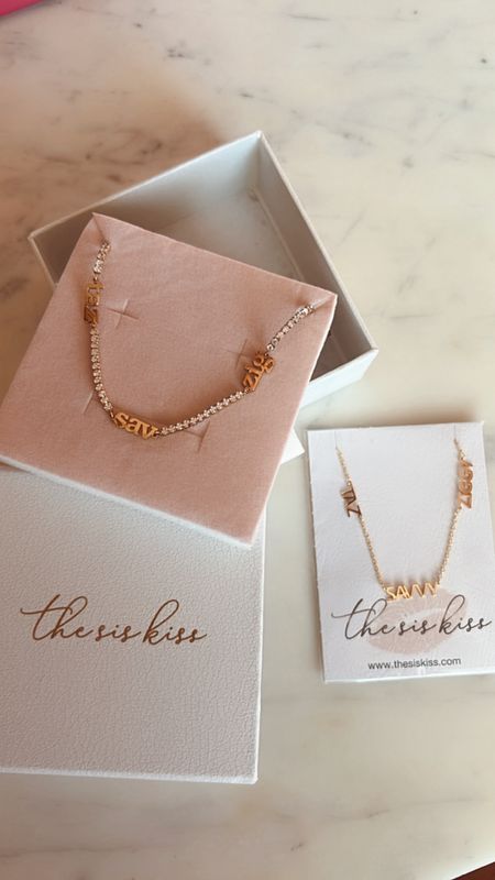 custom gold and diamond name necklaces! both under $100 and make for the perfect gift! 

#LTKfindsunder100 #LTKSeasonal
