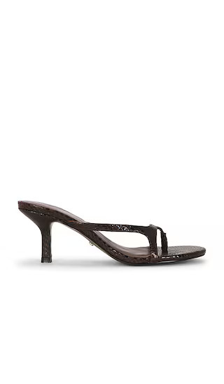 Clara Sandal in Dark Brown Snake Skin | Revolve Clothing (Global)