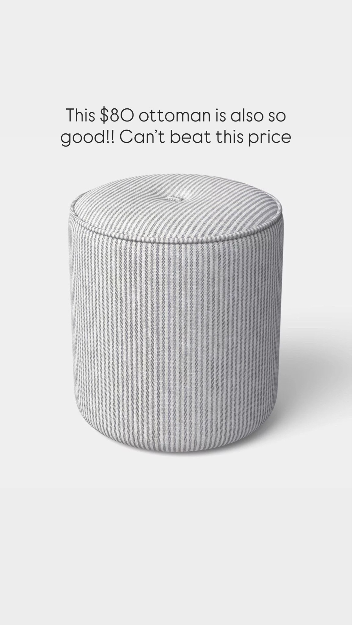 This $80 ottoman is also so good!! Can’t beat this price!! Perfect next to a chair or grab a few to tuck under a console!!

#LTKHome #LTKdayinmylife #LTKKids