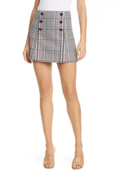 Starck Plaid Tweed Miniskirt | Nordstrom