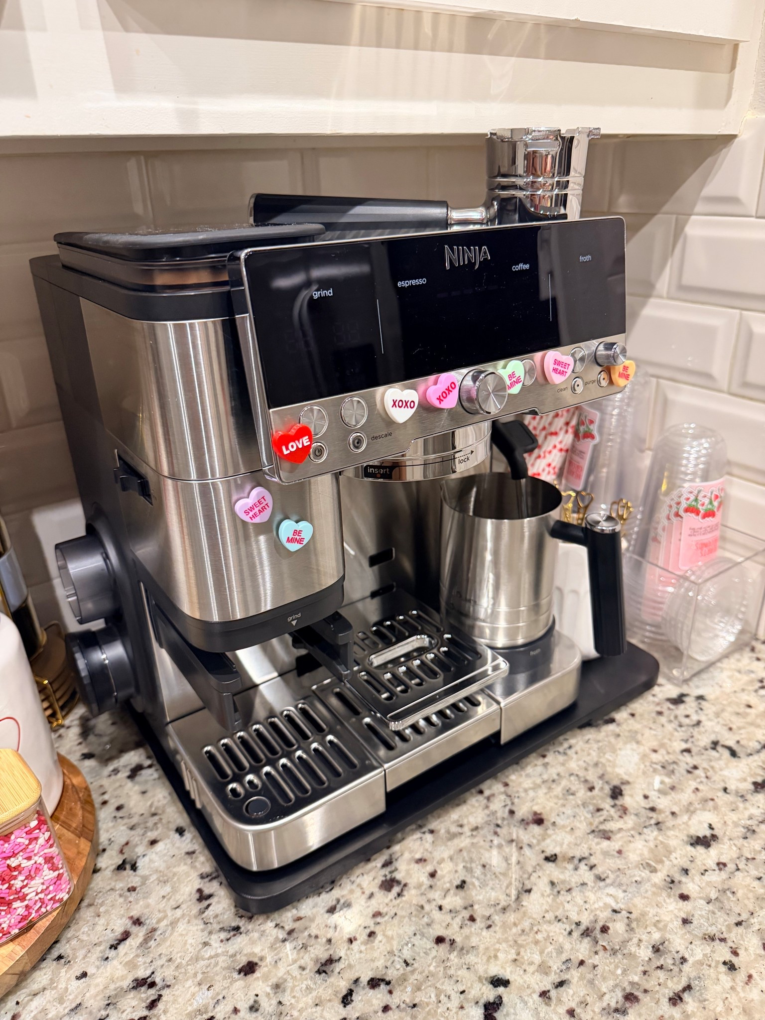 Coffee Bar Set Up with the Ninja Luxe Cafè Premier ❤️☕️ 

#LTKHome #LTKGiftGuide #LTKFindsUnder50