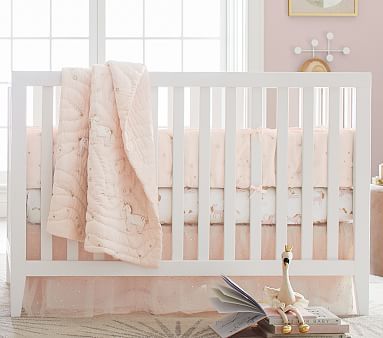Nursery Quilt Bedding Set: Quilt, Crib Fitted Sheet & Crib Skirt | Pottery Barn Kids