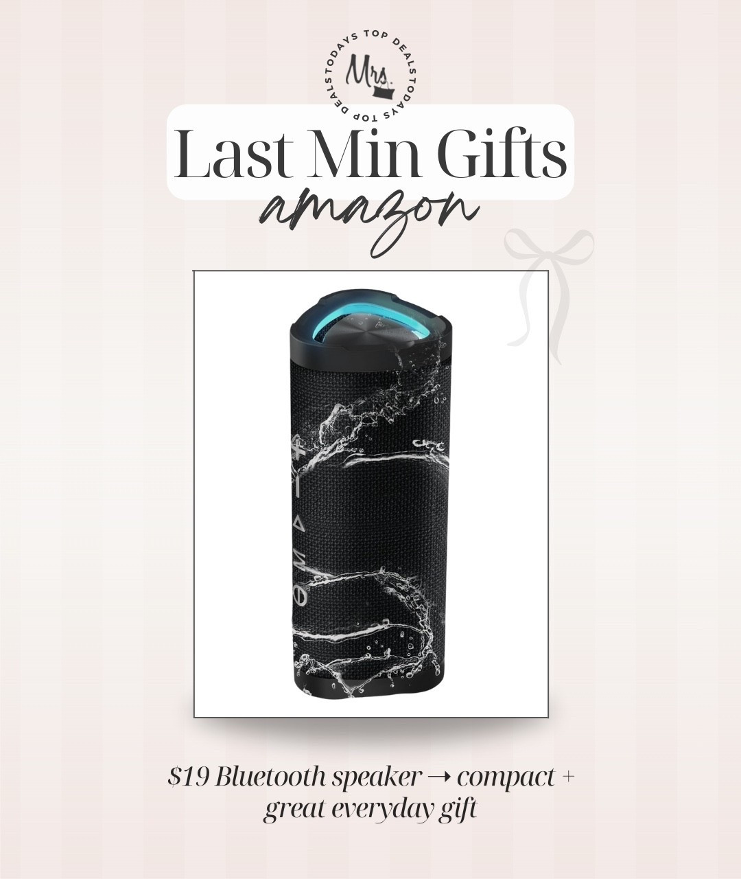 $19 waterproof Bluetooth speaker at checkout!! Compact and great last min gift idea 🎁

#LTKGiftGuide #LTKSaleAlert #LTKHoliday