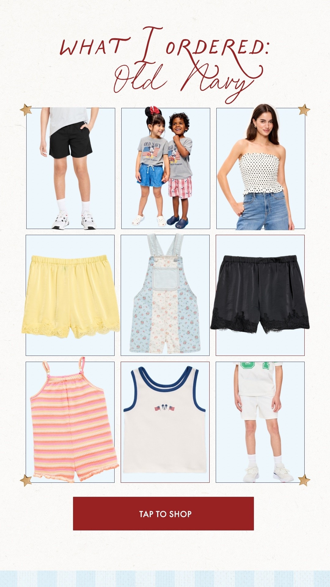 Latest old navy order 💖 cutest Mickey tees for the summer for both kids!! Grabbed all of us something this order 😜

#LTKmomlife #LTKSeasonal #LTKSaleAlert