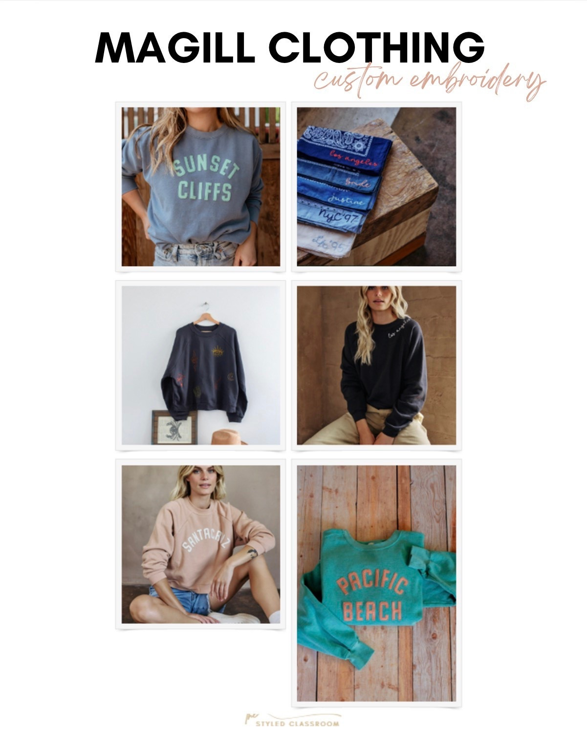 Obsessed with these vintage inspired sweatshirts and accessories from Magill (a San Diego small business). You can customize with anything meaningful — a place, name, or quote. The quality is amazing and they’re incredibly cozy. 🤍

Such a thoughtful teacher appreciation or end of year gift idea!



#LTKWorkwear #LTKootd