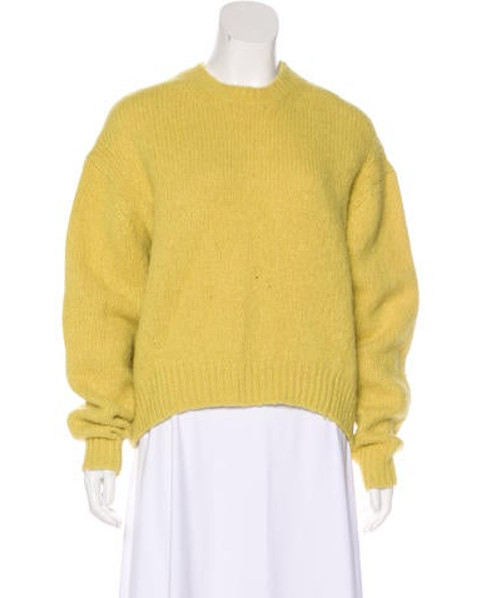 Acne Studios Shira Wool Sweater Yellow | The RealReal
