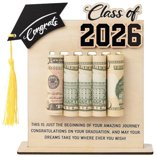 KATINAT Class of 2026 Graduation Money Holder 2026, Wooden Graduation Money Cash, 2026 Graduation Gifts for Daughter, Son, Senior College University Graduates Gift | Amazon (US)