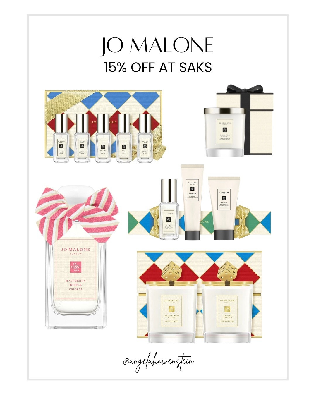 So many good Jo Malone sets on sale right now 🤍✨ These make such beautiful gifts — fragrances, candles, hand creams… all 15% off at Saks. If you’ve been wanting to treat someone (or yourself), this is the time.

#jomalone #giftsforher #holidaygifts #luxurygifts #saks #saksstyle #beautygifts #fragrancegift #giftideas #ltkfinds #holidaydeals



#LTKSaleAlert #LTKGiftGuide #LTKHoliday