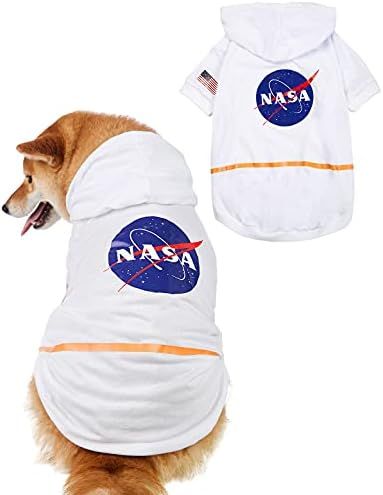 Impoosy NASA Flag Dog Shirt Space Small Dog Outfits Pet Clothes Funny Cat Hoodies for Small Mediu... | Amazon (US)