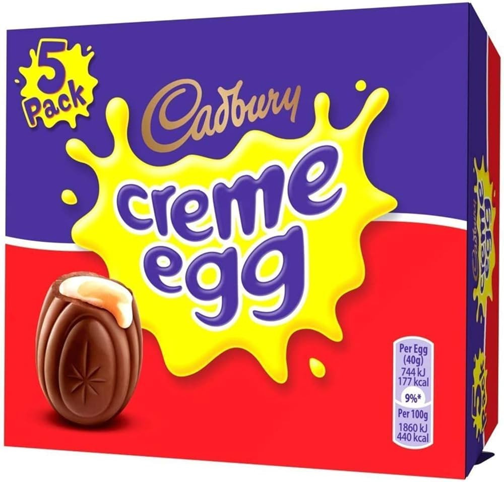 Original Cadbury Crème Eggs Imported From The UK England Milk Chocolate Egg With White & Yellow ... | Amazon (US)