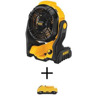 20V MAX Jobsite Fan with 20V MAX Compact Lithium-Ion 3.0Ah Battery | The Home Depot