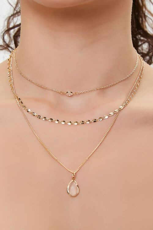 Faux Crystal Layered Necklace | Forever 21 | Forever 21 (US)