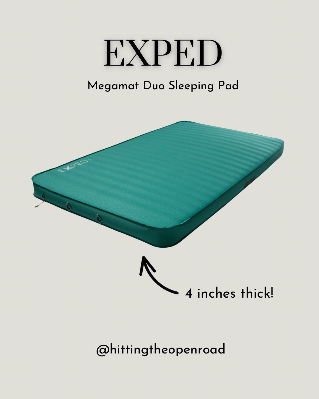 This is the best sleeping pad I’ve ever had! At 4 inches thick, it’s so comfortable. I seriously sleep like a baby. We have the duo since we have a double sleeping bag, but I attached the single too. 
#camping #rei #sleepingpad

#LTKTravel #LTKActive