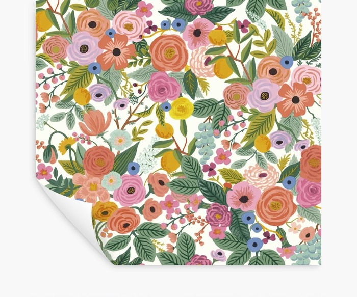 Rose Multi Garden Party Peel & Stick Wallpaper | Rifle Paper Co. | Rifle Paper Co.