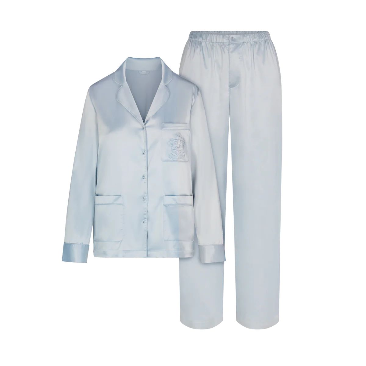 LONG SLEEVE BUTTON UP SLEEP SET | SKIMS (US)