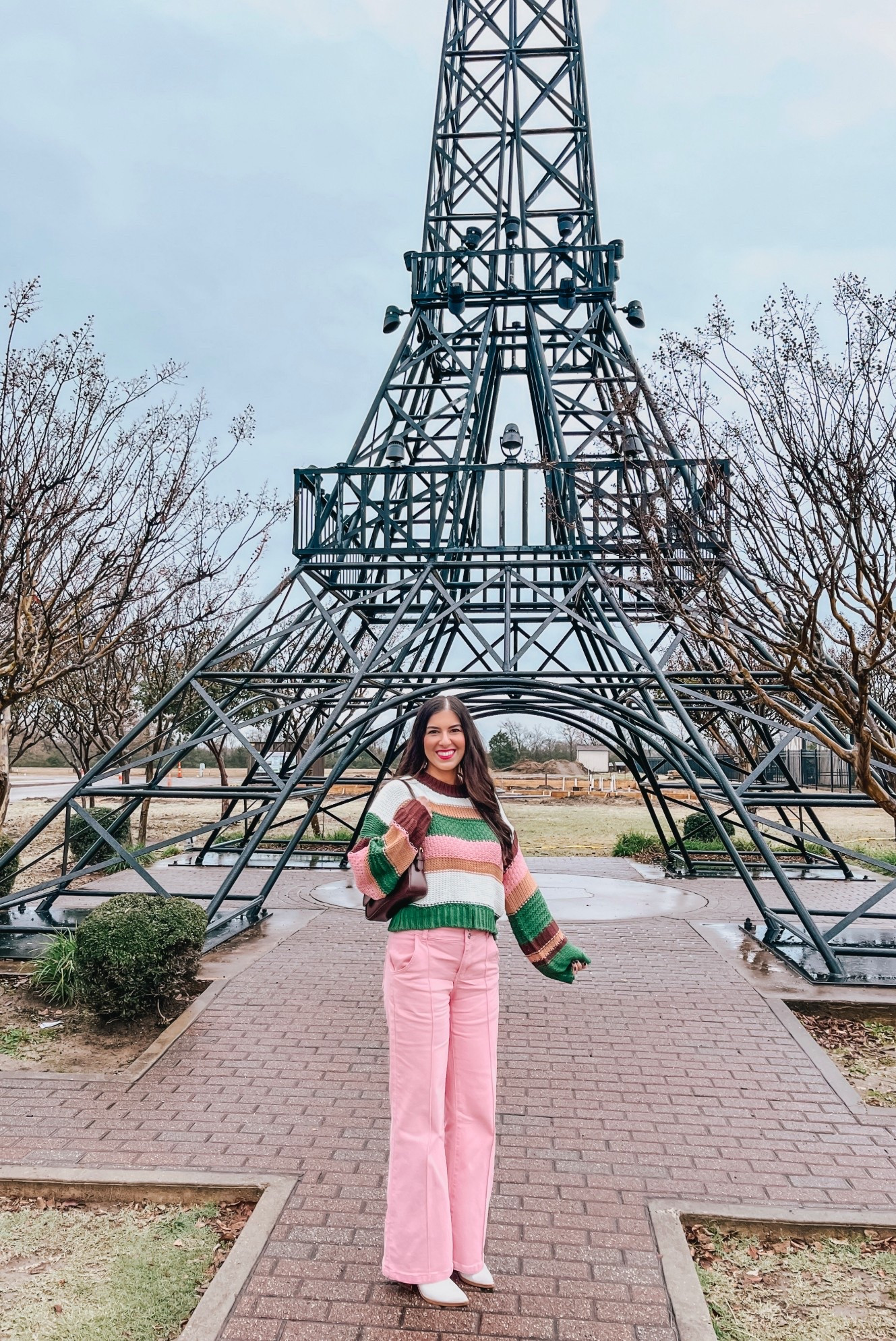 Eiffel Tower Paris Texas Style 🩷 🇫🇷 Wore this super cute colorblock Chunky Knit Sweater and Pink Jeans for a little rainy but fun road trip outside of Dallas. 

Amazon Fashion, Colorful Sweater 




#LTKHoliday #LTKFindsUnder50 #LTKSeasonal
