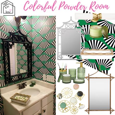 Why not put a bold and colorful wallpaper in your powder room?? This one delights our guests every time and is from my own licensed collection now sold via Wayfair/Mitchell Black.

#wallpaper#colorfulhomedecor #wayfair 

#LTKHome