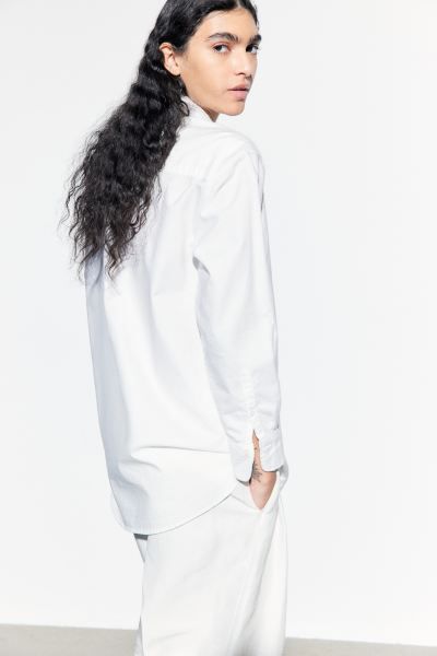 Oxford Shirt - White - Ladies | H&M US | H&M (US + CA)