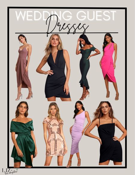 Wedding season is here and these wedding guest dresses are great for any special occasion outfit or a wedding guest outfit.  These dresses are also perfect for a date night outfit or a cocktail dress 

#LTKstyletip #LTKwedding #LTKFind