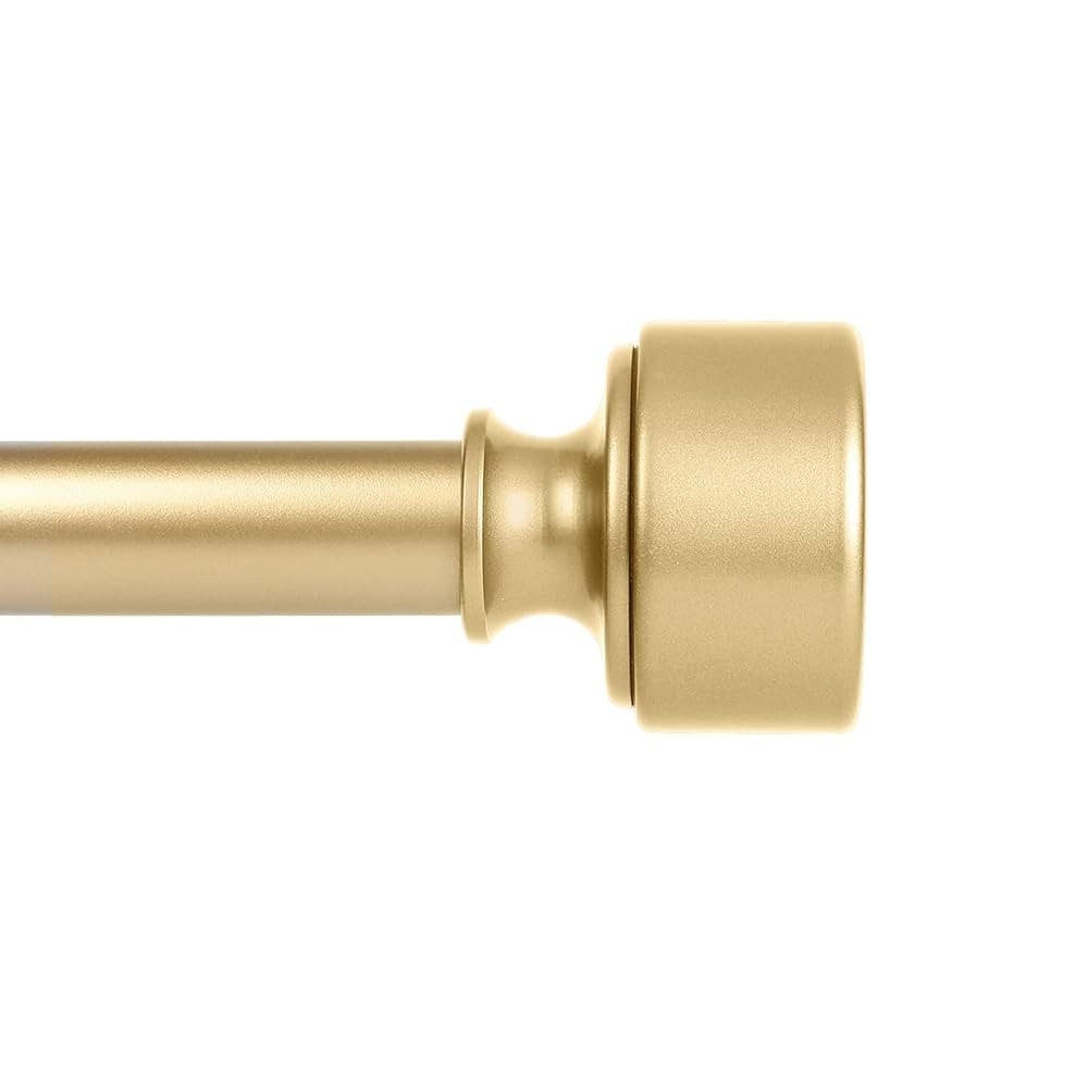 Gold Curtain Rods for Windows 28 to 48 Inch(2.3-4ft), 1 Inch Diameter Heavy Duty Curtain Rod, Adj... | Amazon (US)