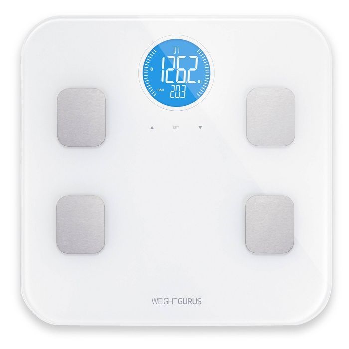 Bluetooth Body Composition Scale White - Weight Gurus | Target