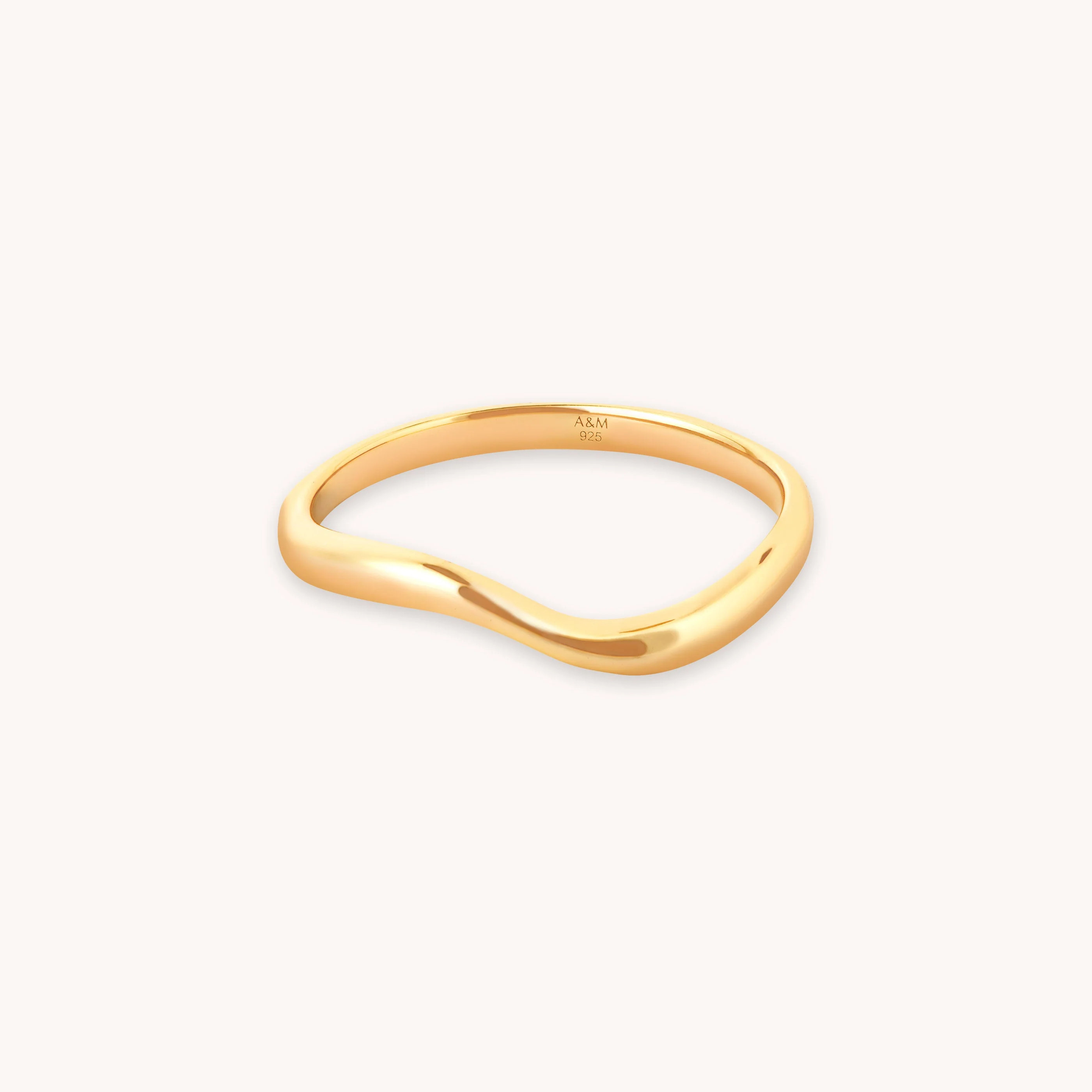 Wave Gold Ring | Astrid & Miyu Rings | Astrid and Miyu