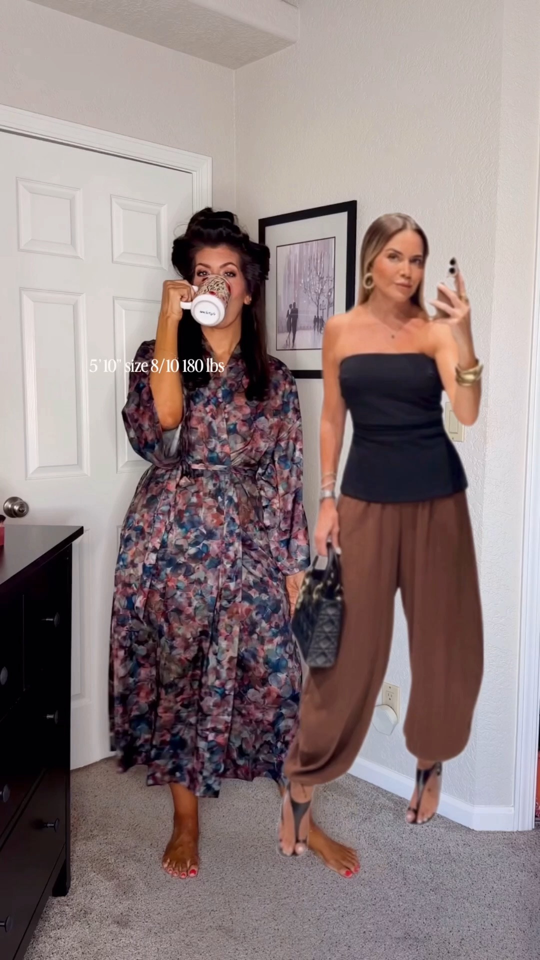 Pinterest vs me
Balloon pants- medium 
Tube top- medium

#LTKSaleAlert #LTKMidsize #LTKTall