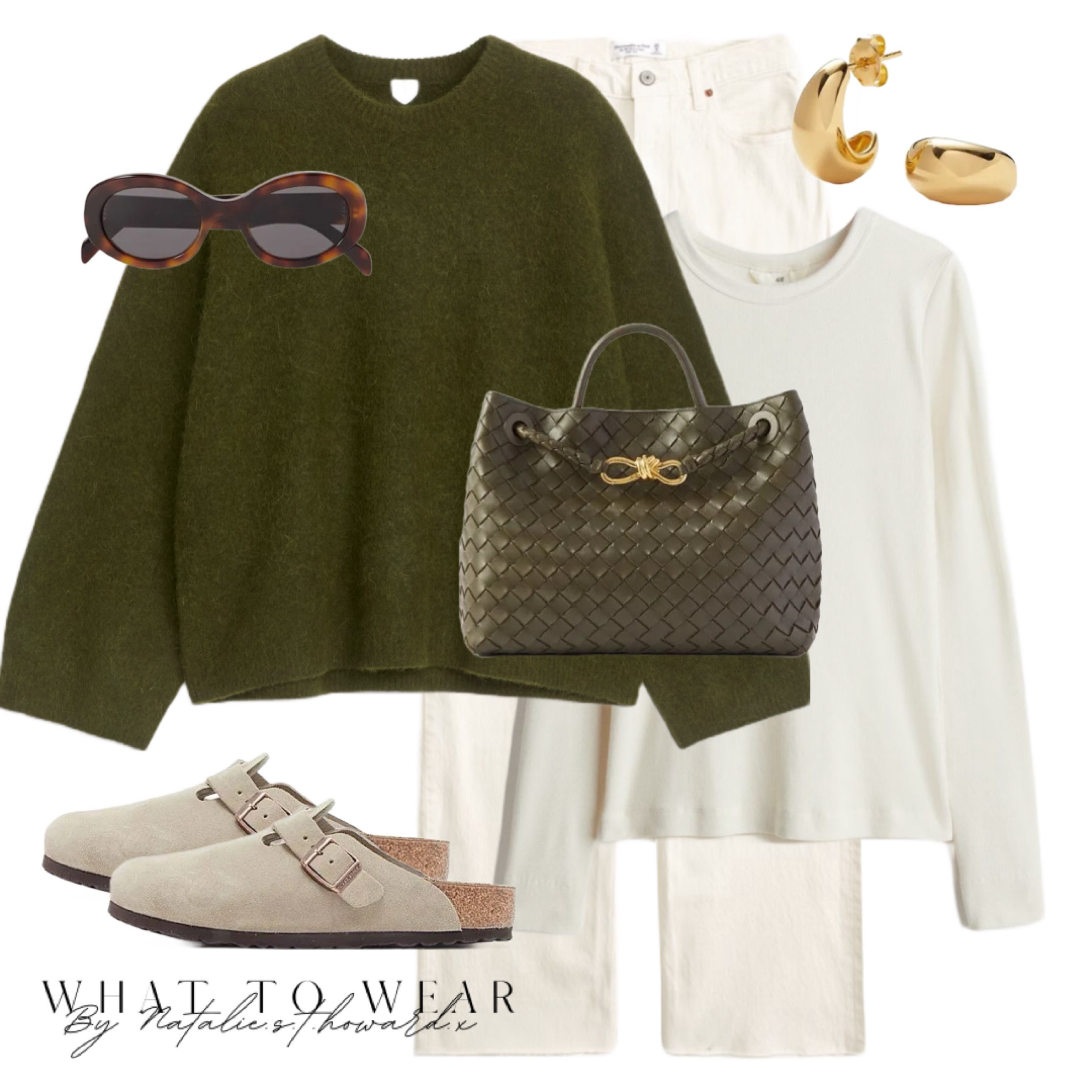 I love white jeans in autumn! Here they are styled with a dark olive knit and Booton Birkenstocks  

#LTKuk #LTKautumn #LTKstyletip