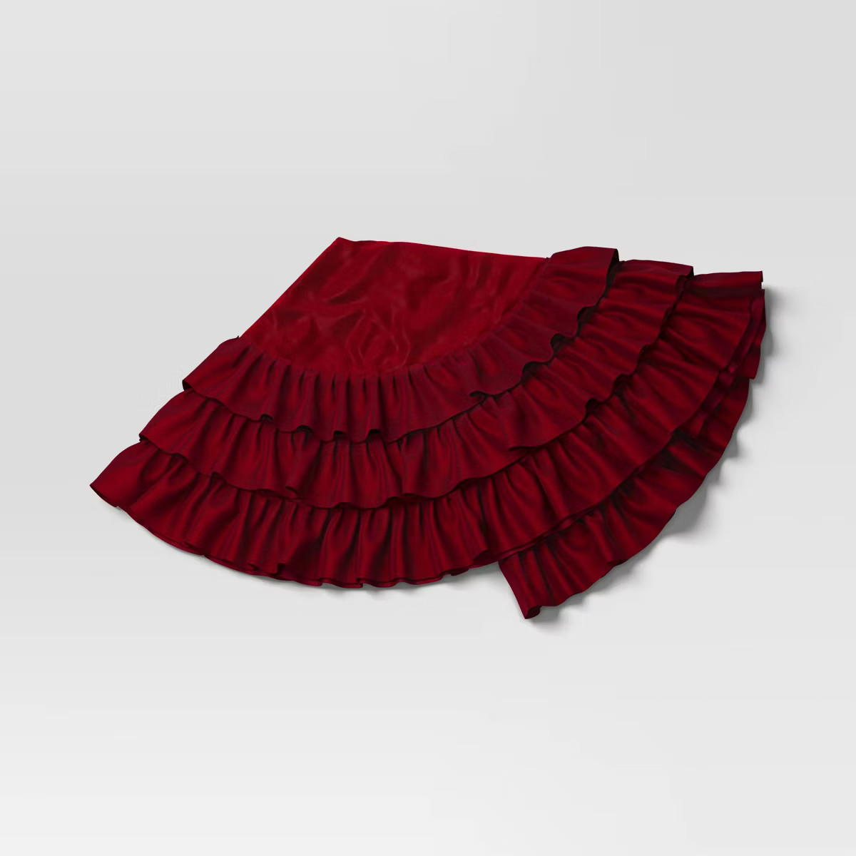 48" Velvet Tree Skirt with 3 Layers of Ruffles - Wondershop™ | Target
