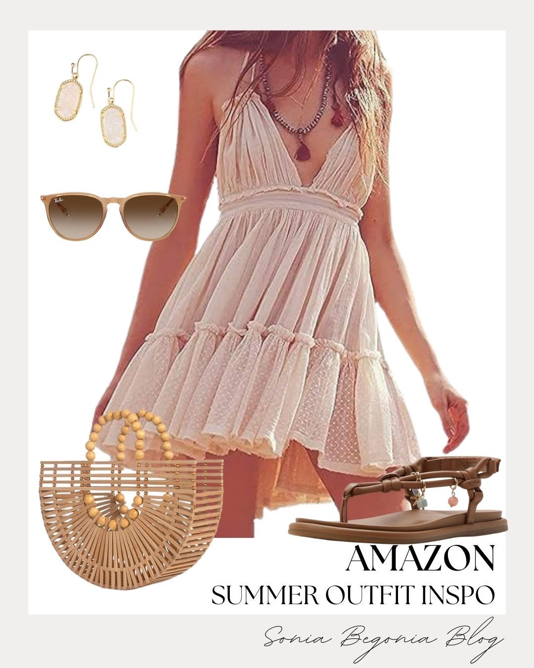 I styled the ultimate breezy boho look with this gorgeous ruffled mini dress. It features the prettiest tiered skirt and delicate details that make it perfect for warm beach days or tropical vacations. ☀️

I paired it with a classic bamboo cage bag, comfy tan ankle-strap sandals, neutral sunglasses, and sparkling drop earrings to complete this effortless summer style.

#liketk #ltkstyletip #ltkunder50 #ltkseasonal #amazonfashion #amazonfinds #summerdress #beachootd #vacationstyle #bohochic #casualoutfit #everydayfashion #styleinspo

#LTKootd #LTKSeasonal
