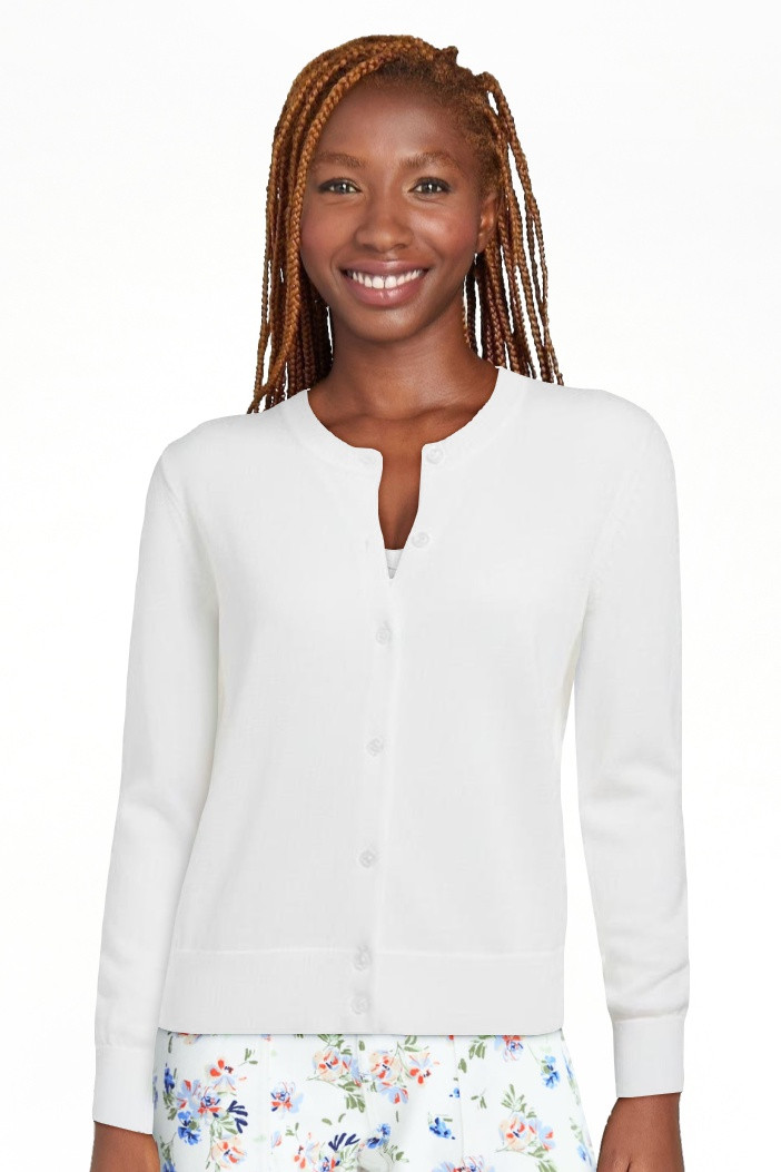 Free Assembly Women's Classic Cardigan Sweater with Long Sleeves, Lightweight, Sizes XS-4X | Walmart (US)