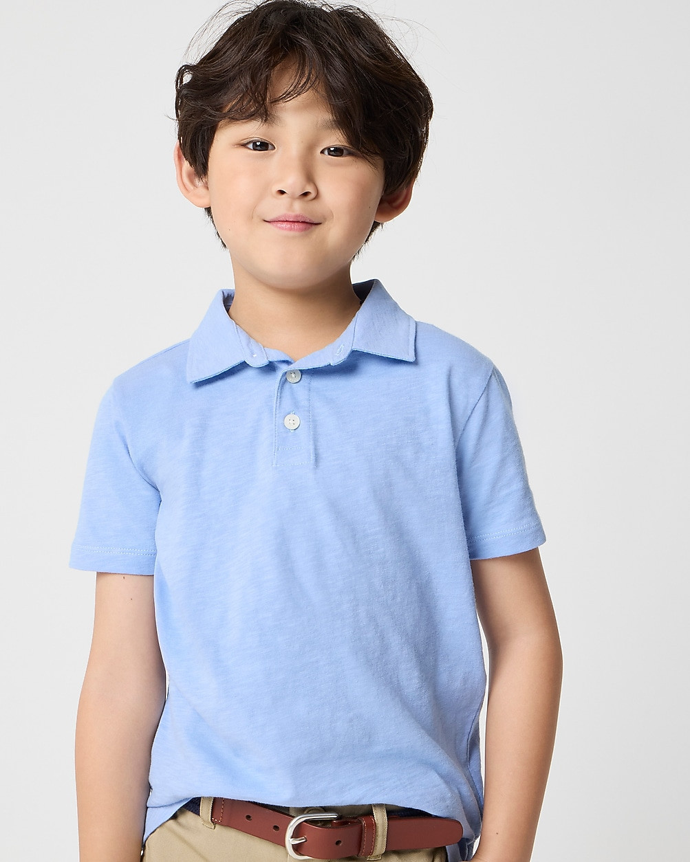 Boys' short-sleeve slub cotton jersey polo | J.Crew Factory