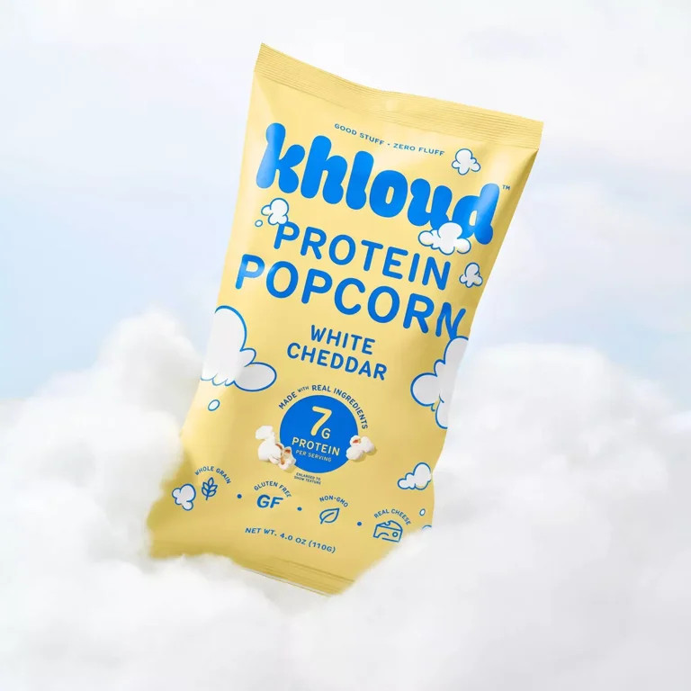 Khloud White Cheddar Protein Popcorn; Gluten Free; Non-GMO- 4 oz | Walmart (US)