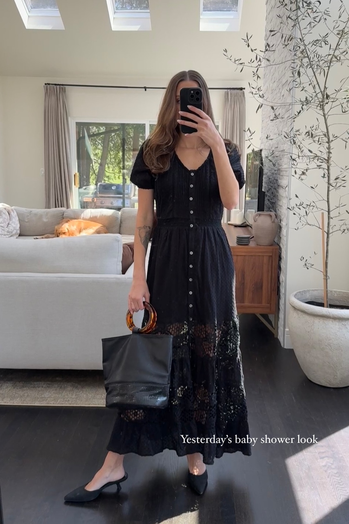 Yesterday’s baby shower look
