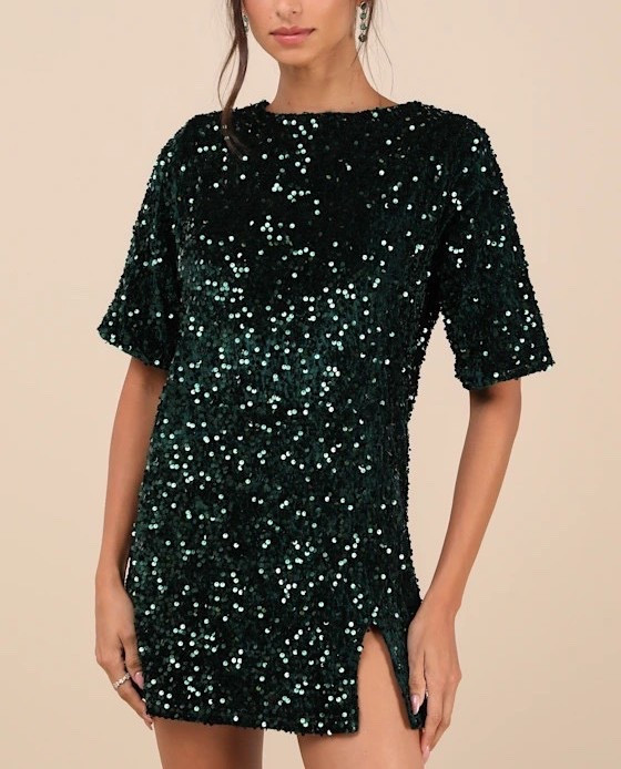 If you’re already thinking about your New Year’s Eve dress, this sequins dress hits all the right tones! The Marca Emerald Green Sequin Tie-Back Short Sleeve Shift Dress is under $100.

Keywords: Christmas party dress, Christmas party, mini sequin dress, New Year’s Eve dress, New Year’s Eve, party dress, cocktail party, cocktail party dress, midi dress, halter dress, velvet dress, maxi dress, Christmas party outfits, holiday party women, New Year’s Eve outfits 

#LTKgrwm #LTKHoliday #LTKFindsUnder100