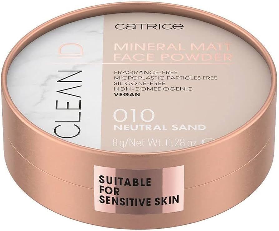 Catrice Clean ID Mineral Matt Face Powder, Puder, Nr. 010 Neutral Sand, nude, für sensible Haut,... | Amazon (DE)