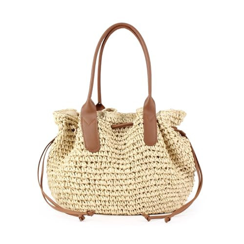 FUKEFUKEUS Beach Bags for Women,Summer Woven Shoulder Handbags,Large Straw Beach Tote Bag for Summer Vacation 2026 | Amazon (US)