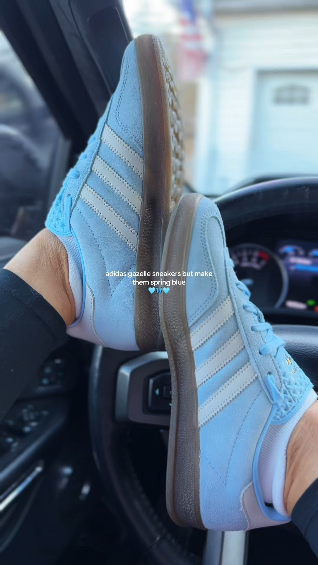 the perfect spring blue sneakers 🥹🩵
&& these @adidas came with ribbon laces too! So cute! I think I am going to switch them so the sneakers look more girly. 

#LTKActive #LTKootd #LTKU