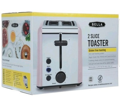 BELLA PINK BLUSH 2 SLICE 900 WATT TOASTER   | eBay | eBay US